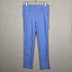 Daily Sports Pants‎ Womens 10 Blue Golf Stretch Lightweight Pockets Casual